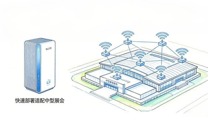 人流爆满也不掉线！北京展会网络搭建这样做