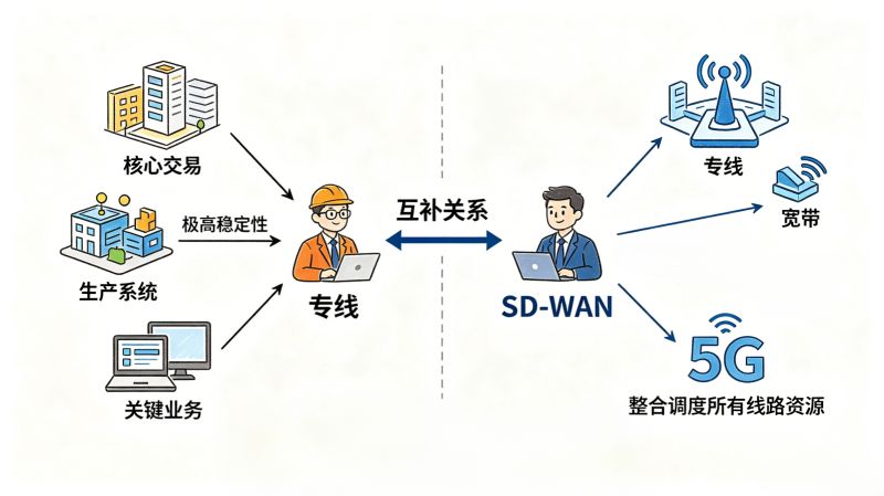 SD-WAN到底是什么?多分支组网,为什么越来越多企业不用纯专线了 SD-WAN到底是什么?多分支组网,为什么越来越多企业不用纯专线了