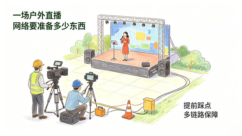 一场户外直播背后，网络要准备多少东西？